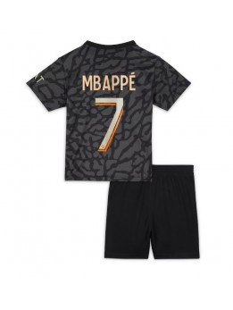 Paris Saint-Germain Kylian Mbappe #7 Dječji Rezervni Dres kompleti 2023-24 Kratak Rukavima (+ kratke hlače)